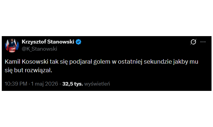 Tak Krzysztof Stanowski SKOMENTOWAŁ EMOCJE Kamila Kosowskiego po golu Legii xD